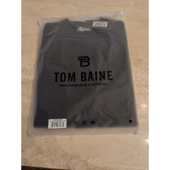 Tom Baine Men Sz Medium Dark Navy Performance Collection Crew Neck Pullover New - Picture 4 of 7